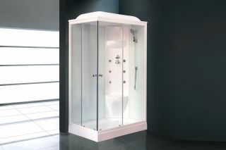 Душевая кабина Royal Bath HP правая стекло белое/прозрачное 120x80см RB8120HP7-WT-R